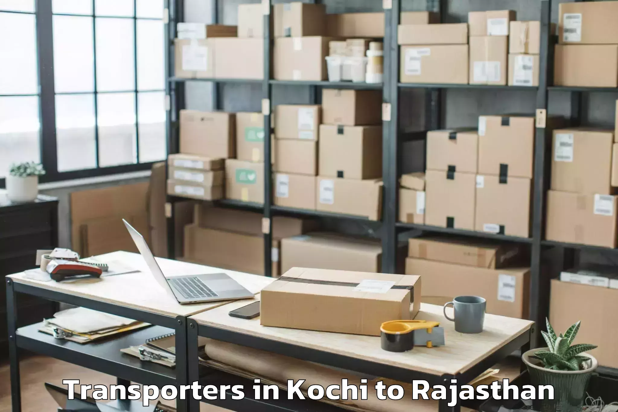 Easy Kochi to Asind Transporters Booking